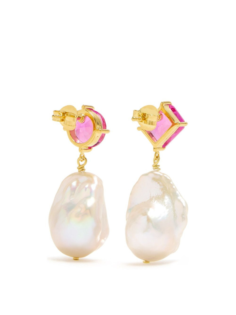 Completedworks pink pearl drop earrings outlook