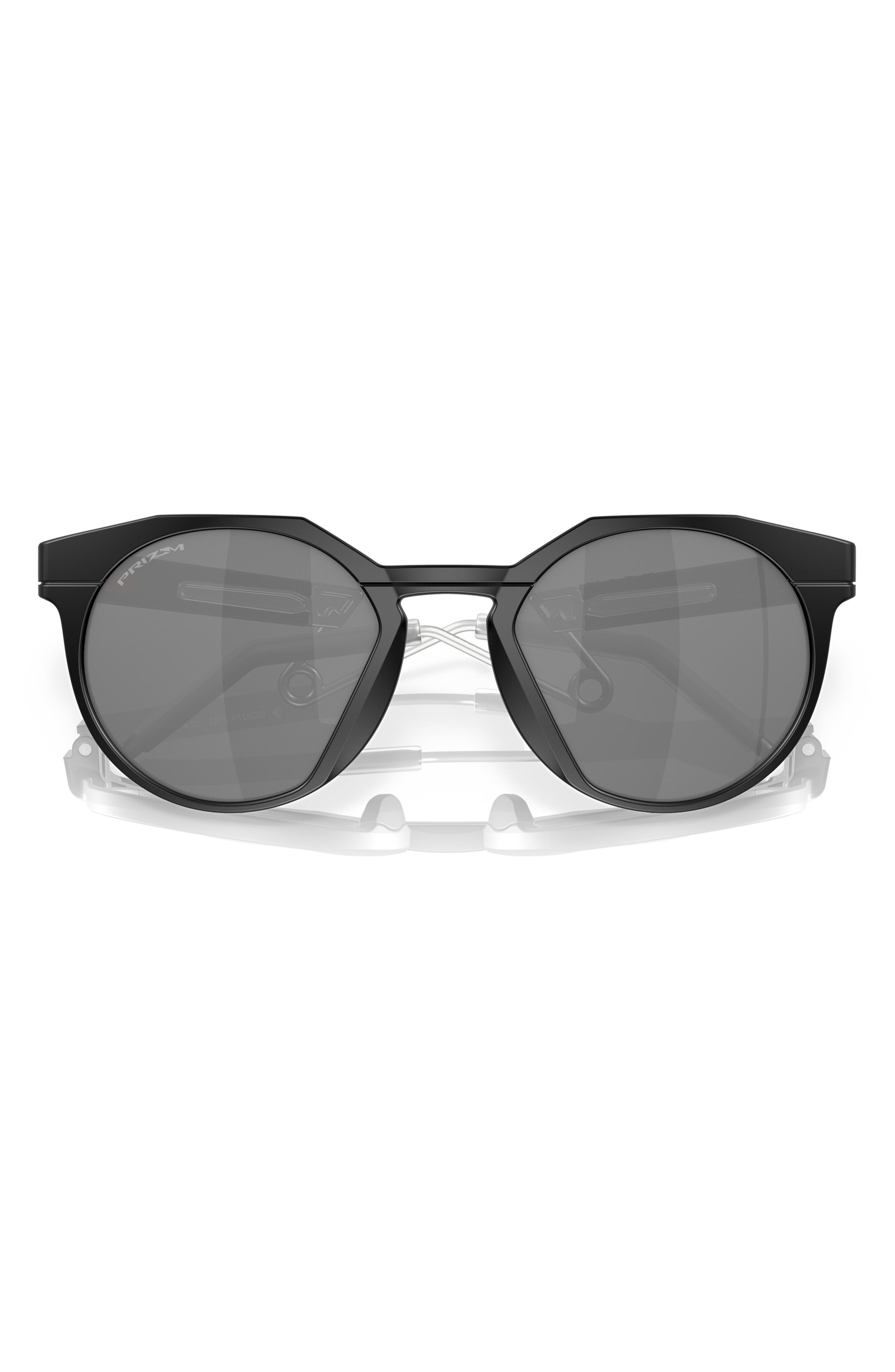 Oakley HSTN 52mm Prizm™ Round Sunglasses in Matte Black at Nordstrom - 4