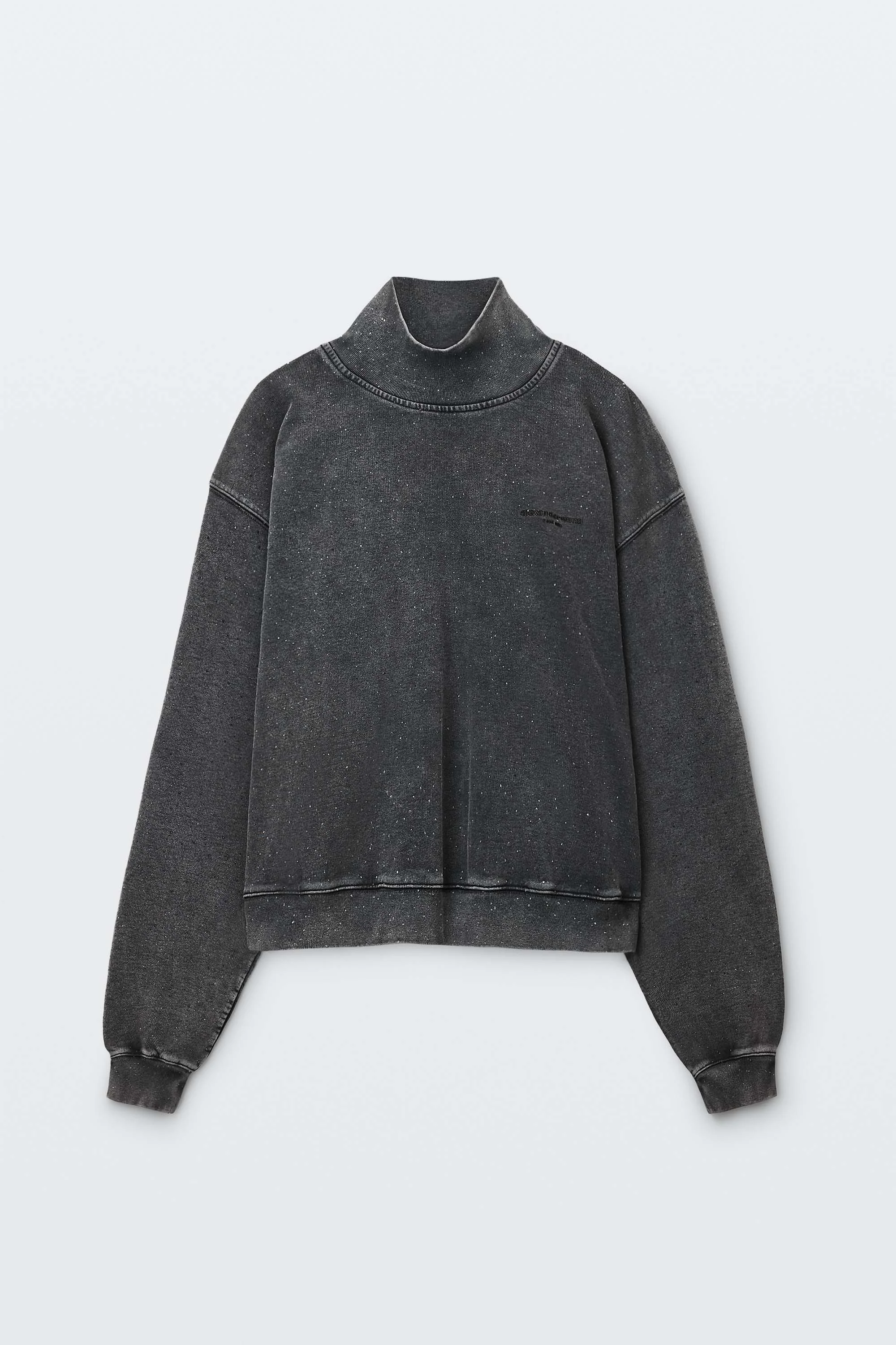CRYSTAL HOTFIX OVERSIZED TURTLENECK - 1
