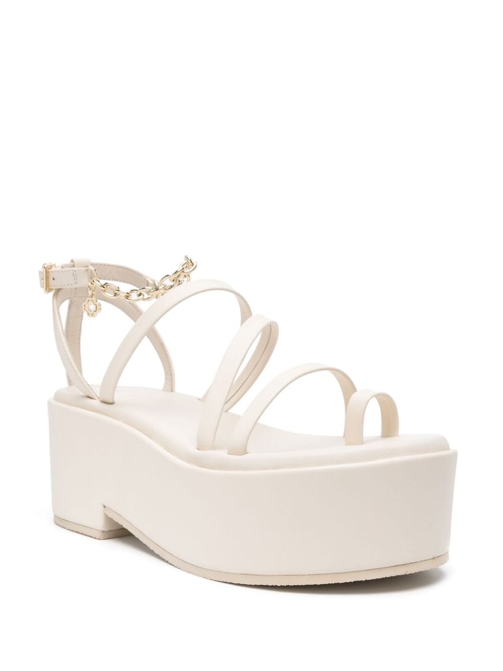 chain-embellished platform sandals - 2