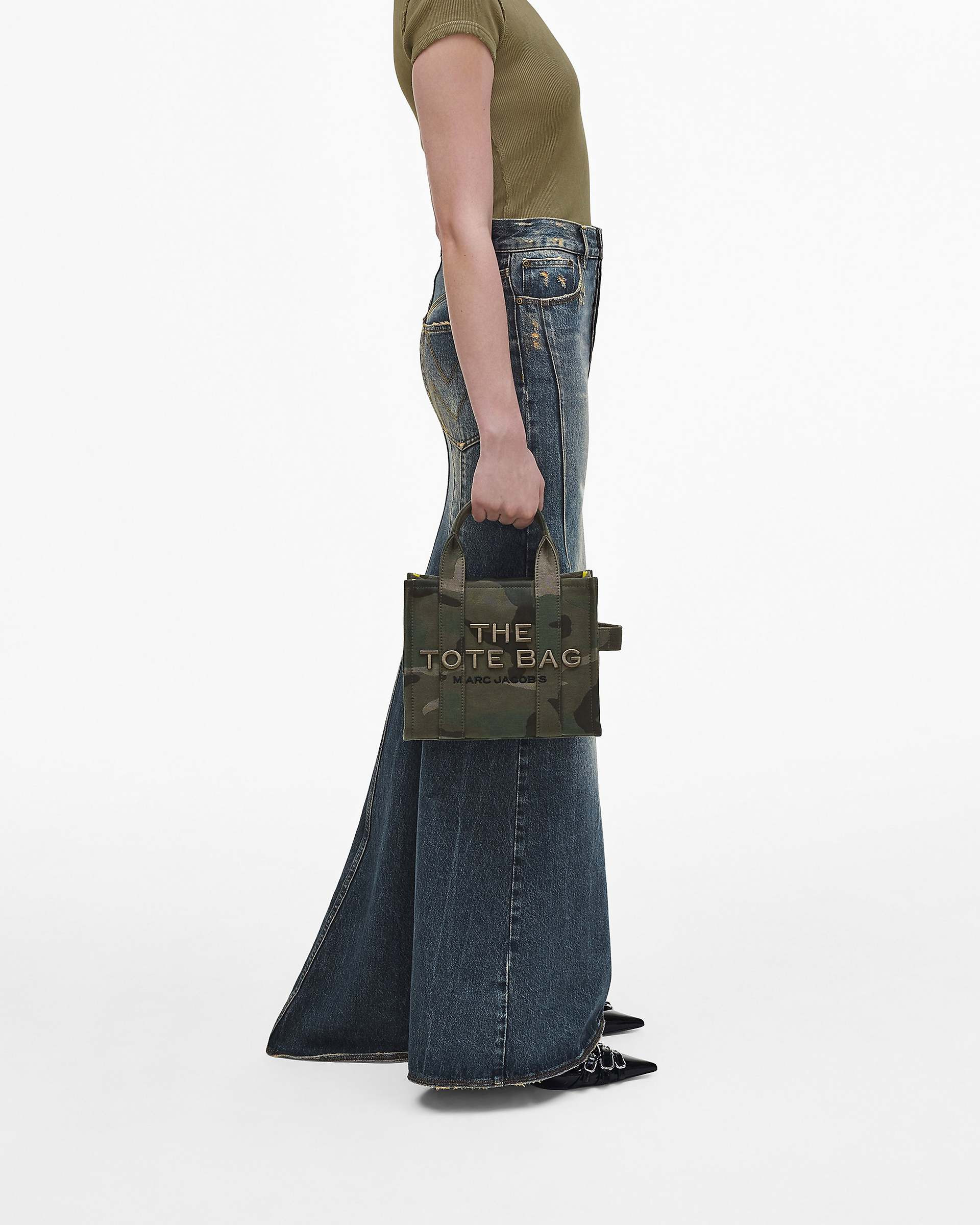 THE CAMO JACQUARD SMALL TOTE BAG - 8
