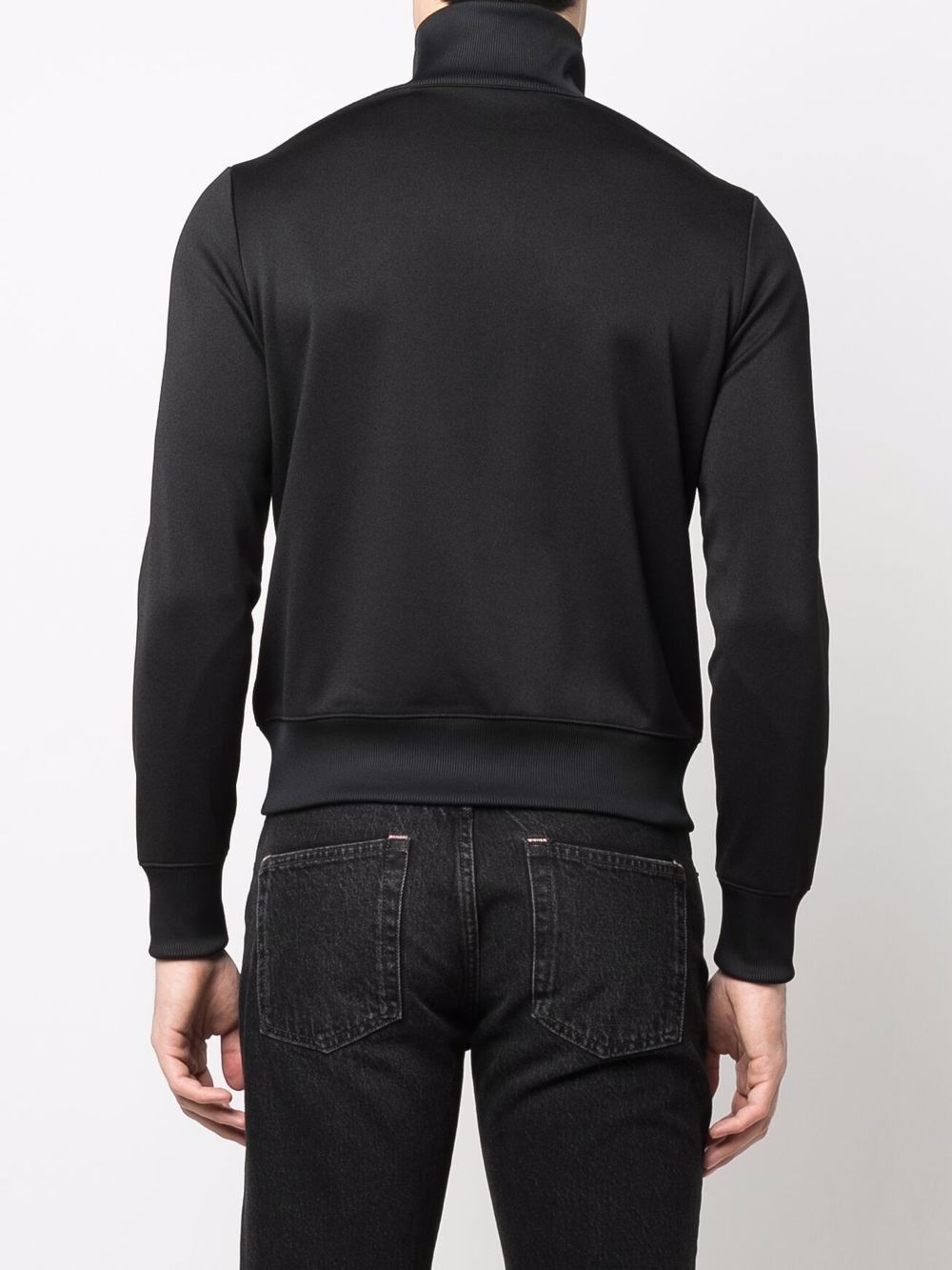 logo-print roll neck jumper - 4