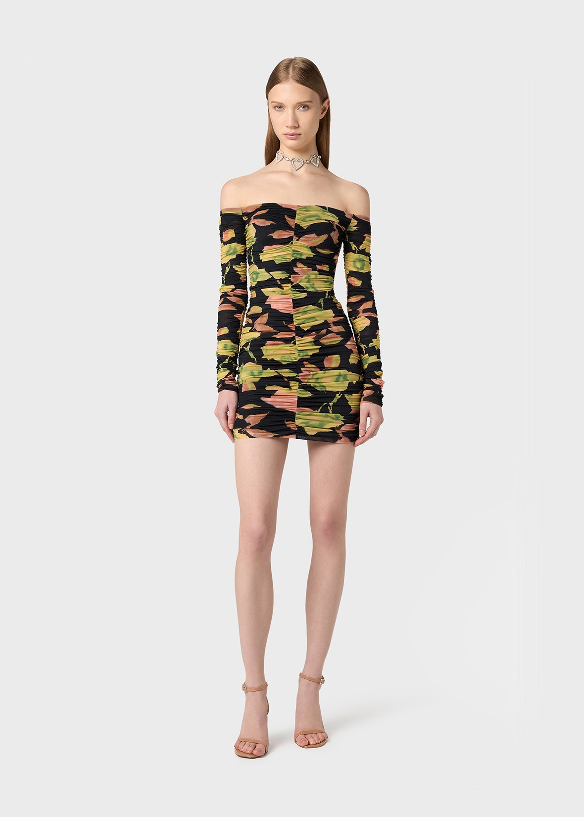 MINI DRESS IN JERSEY WITH FLORAL PRINT - 2