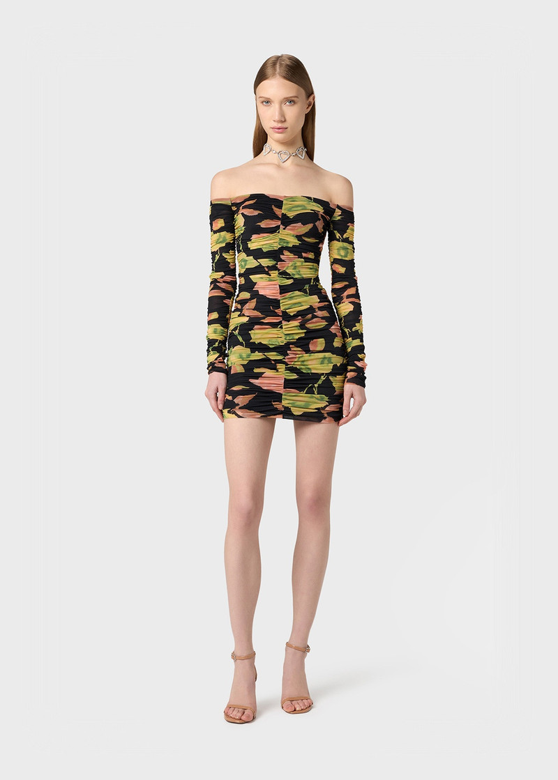 Blumarine MINI DRESS IN JERSEY WITH FLORAL PRINT outlook