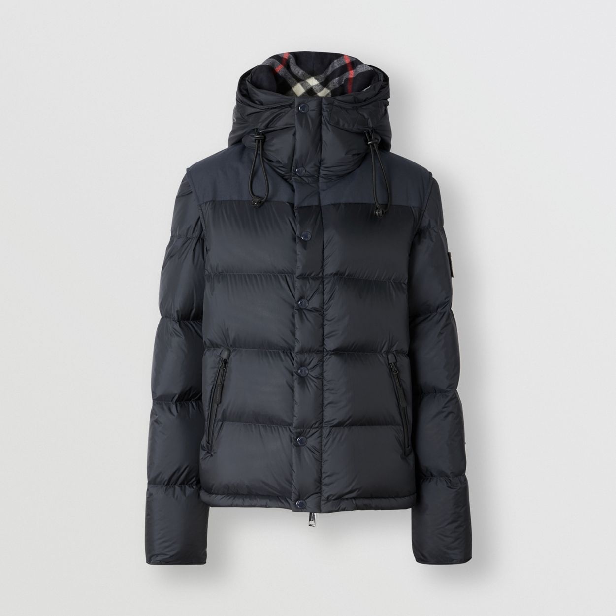 Detachable Sleeve Hooded Puffer Jacket - 4