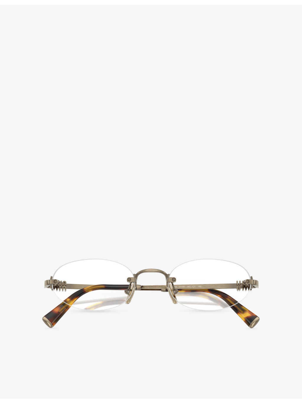 MU 53WV Oval-Frame Metal Glasses - 5