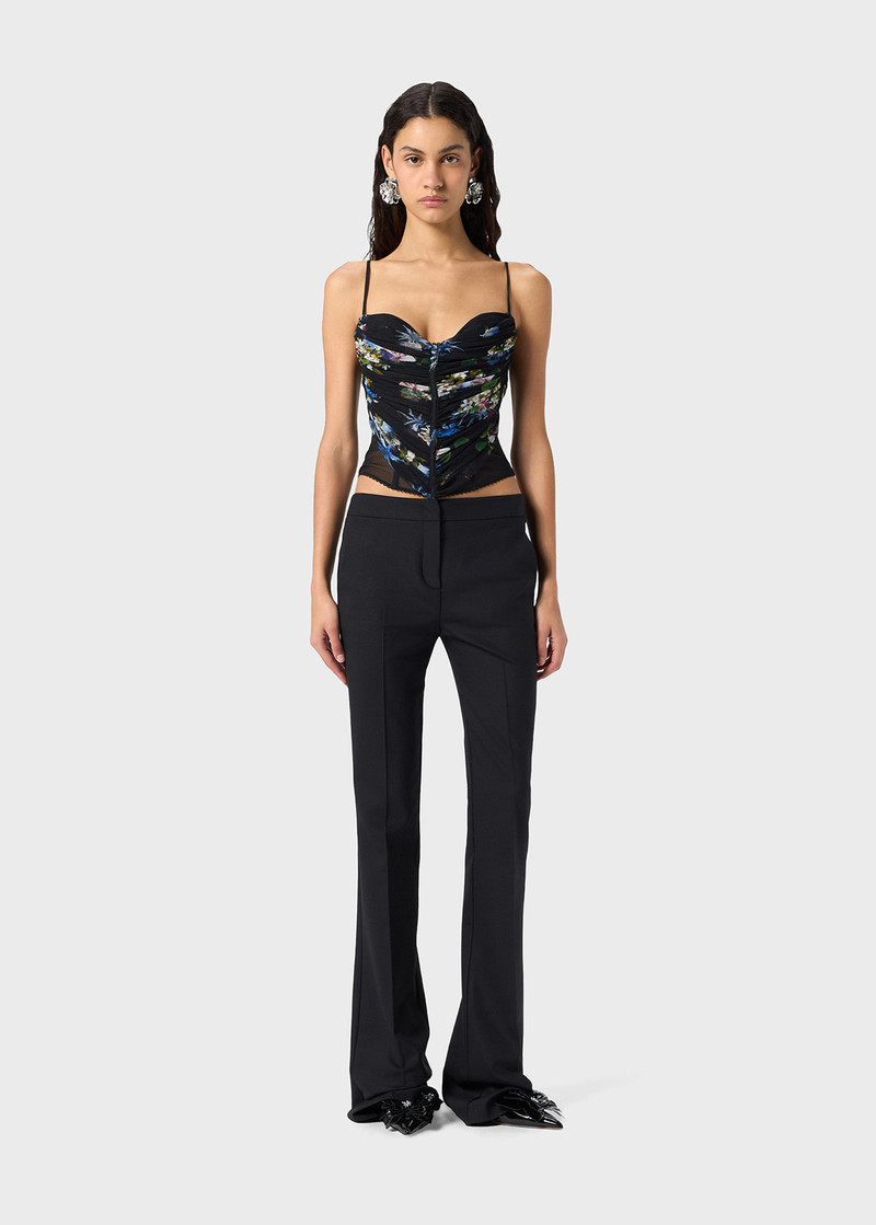 Blumarine TOP TULLE PRINTED BUSTIER outlook