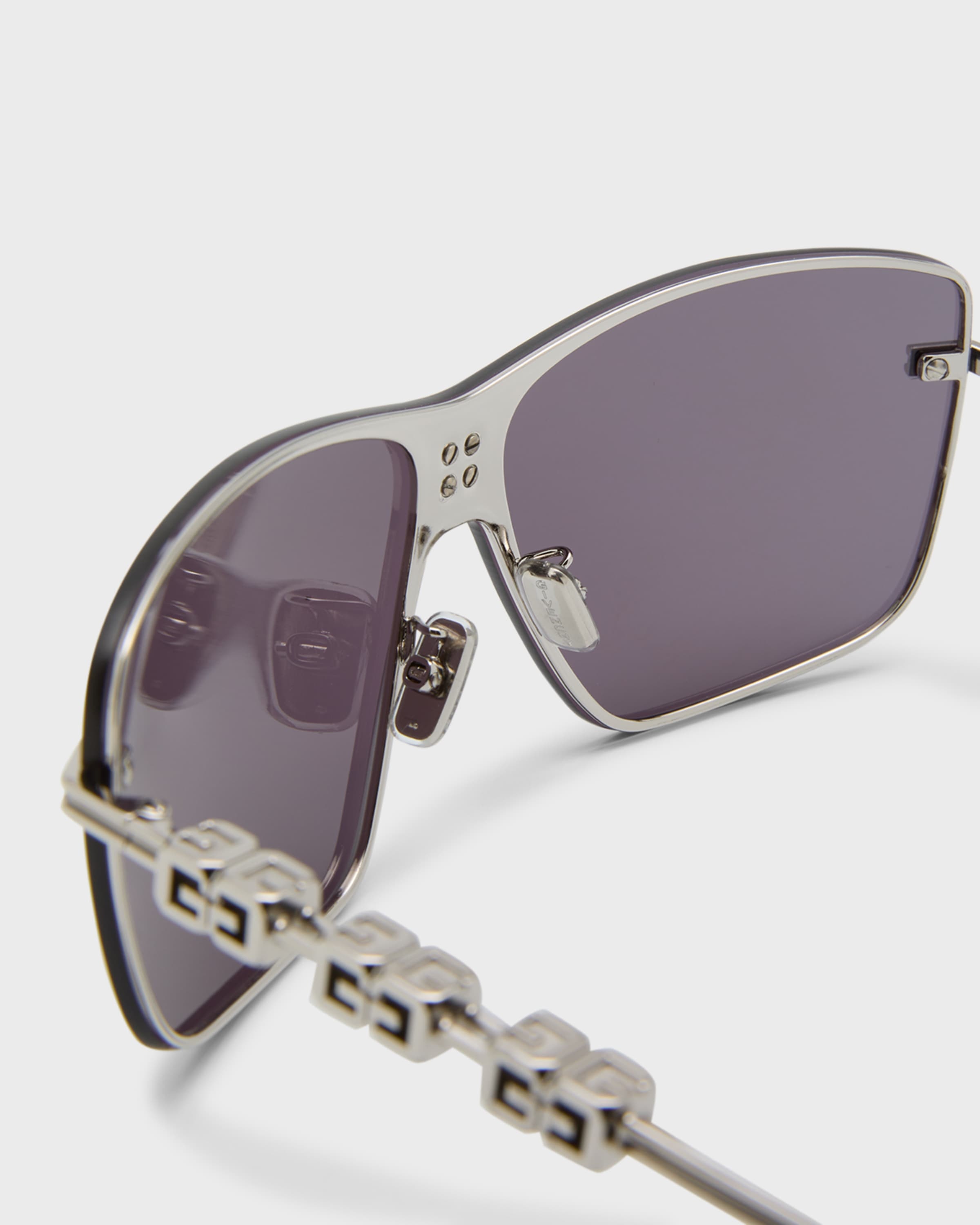 Men's 4Gem Metal Rectangle Sunglasses - 5