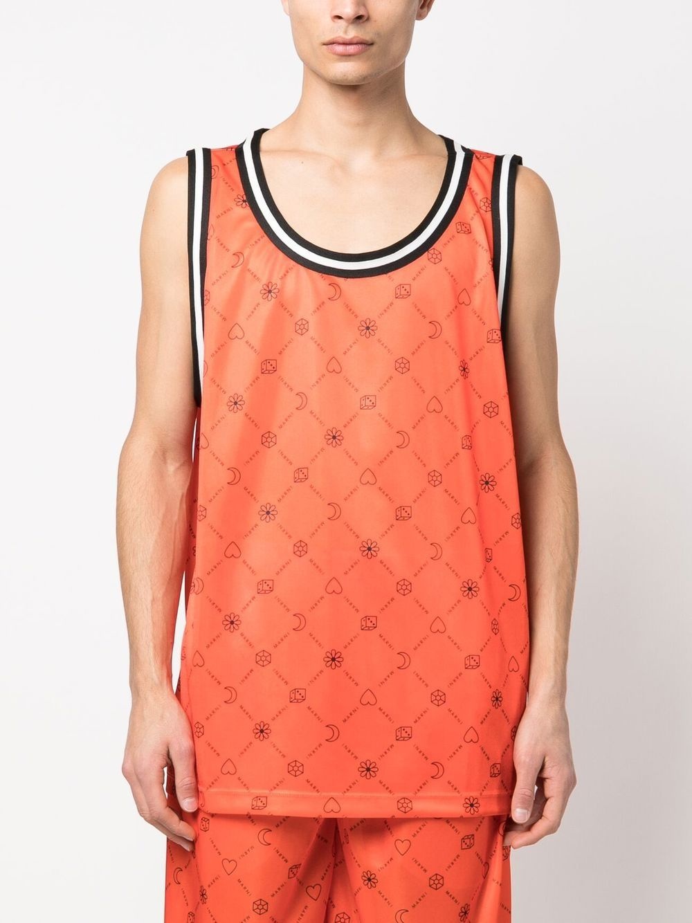 graphic-print vest top - 3