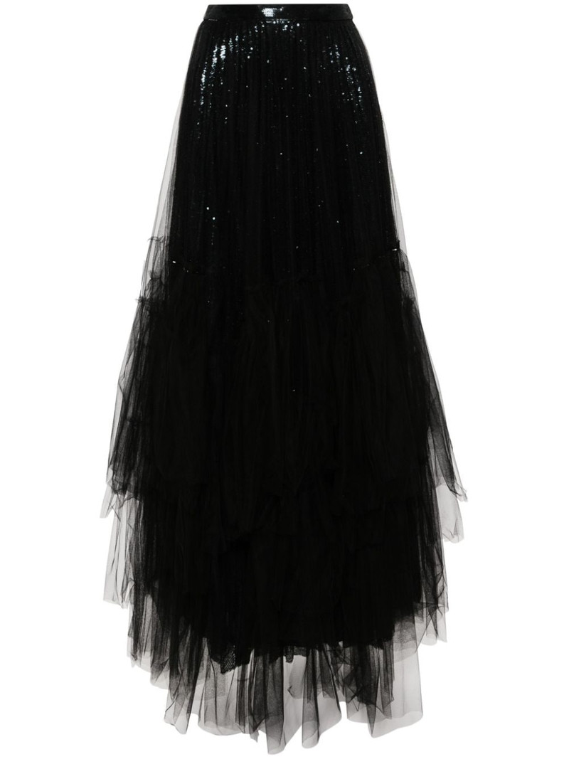 sequinned tulle maxi skirt 1