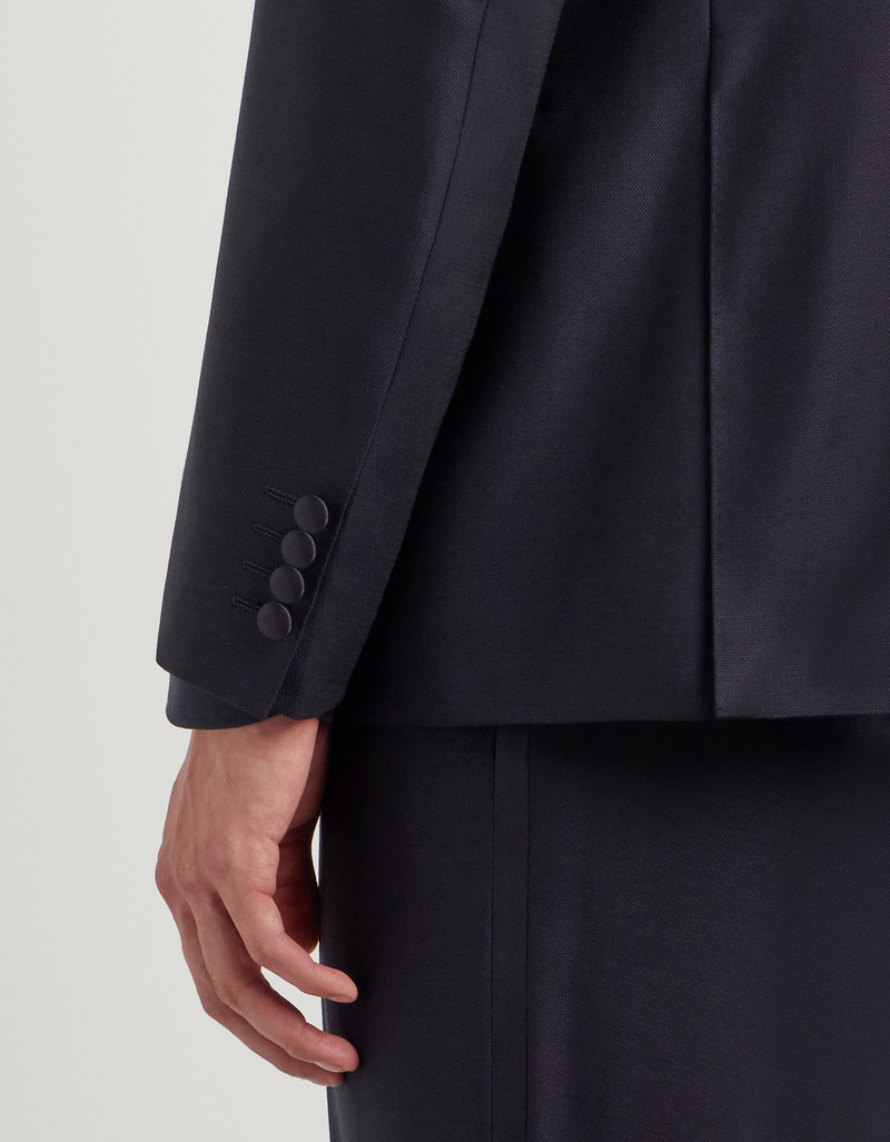 NAVY BLUE PURE WOOL TUXEDO 5