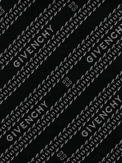 Givenchy logo jacquard satin tie outlook