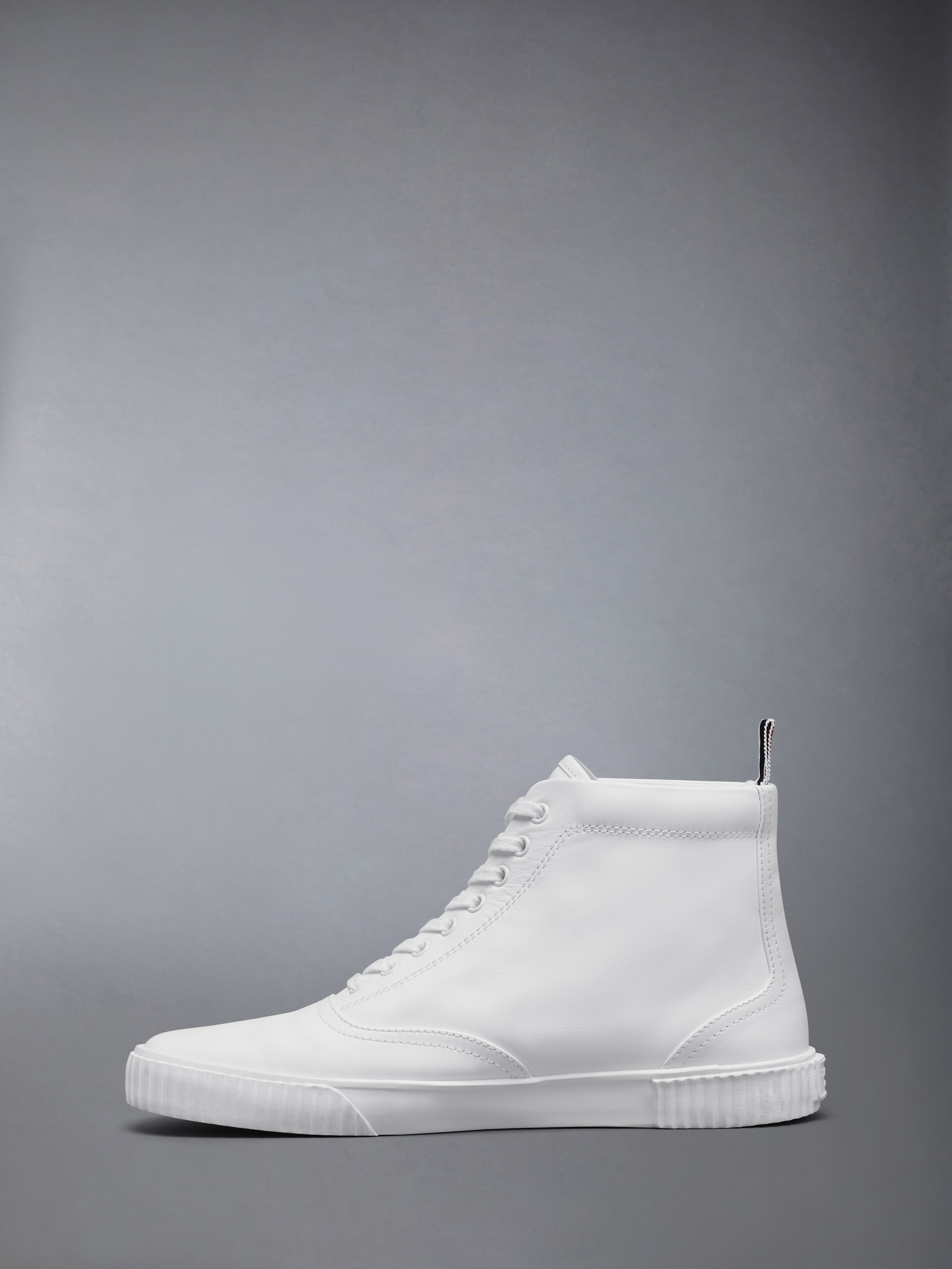 VITELLO CALF LEATHER HIGH TOP HERITAGE SNEAKERS - 3