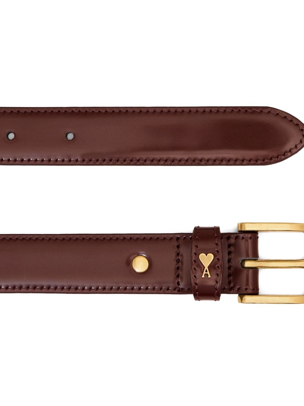 leather buckle belt - 2