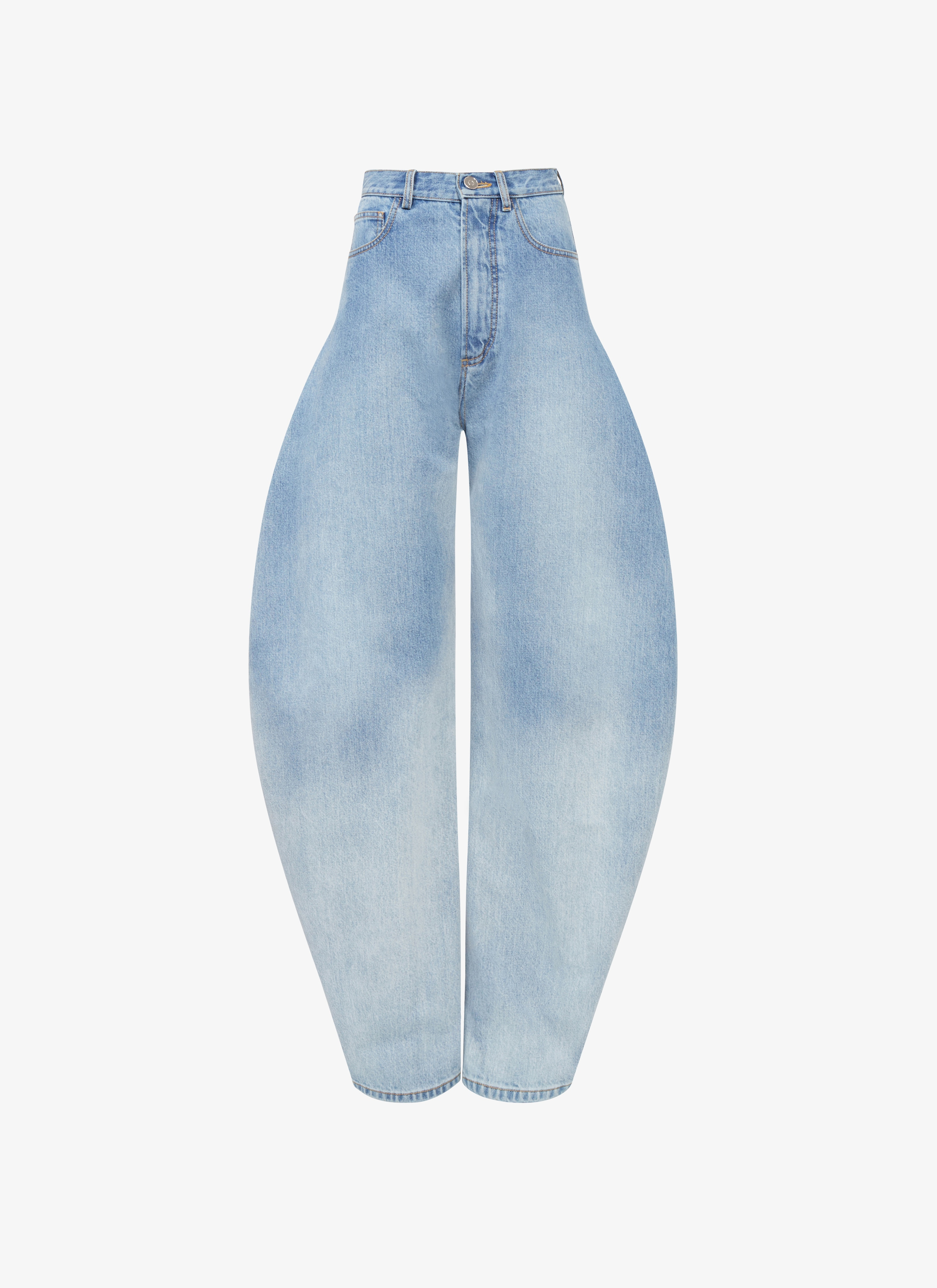 High-rise flared jeans in blue - Alaia