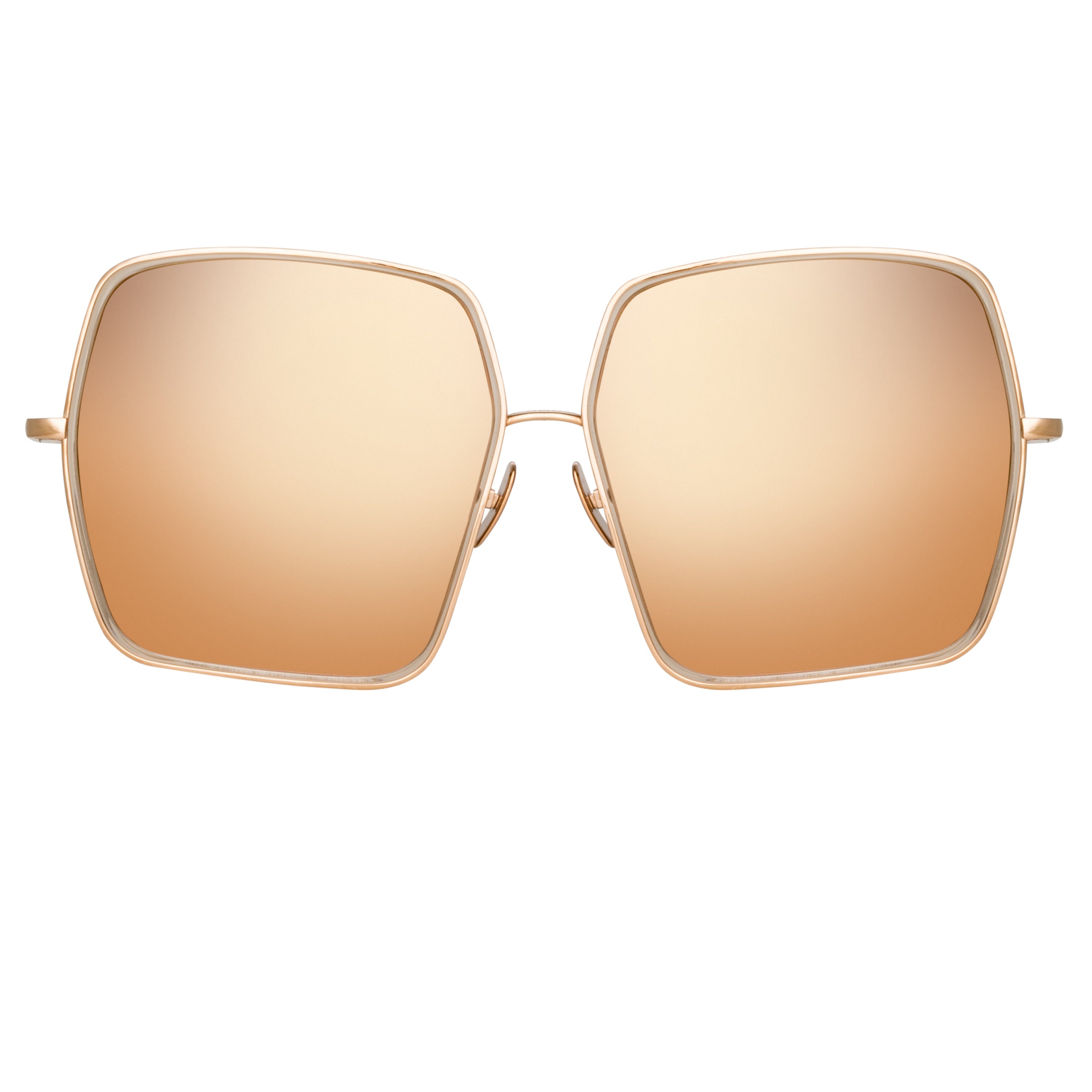 CAMARO OVERSIZED SUNGLASSES IN ROSE GOLD - 1