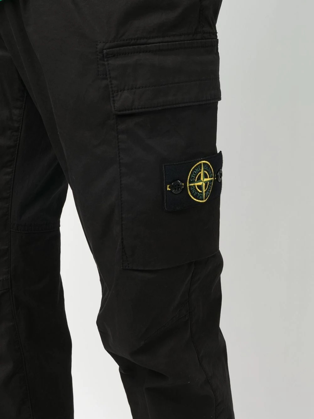 logo-patch cargo trousers - 5