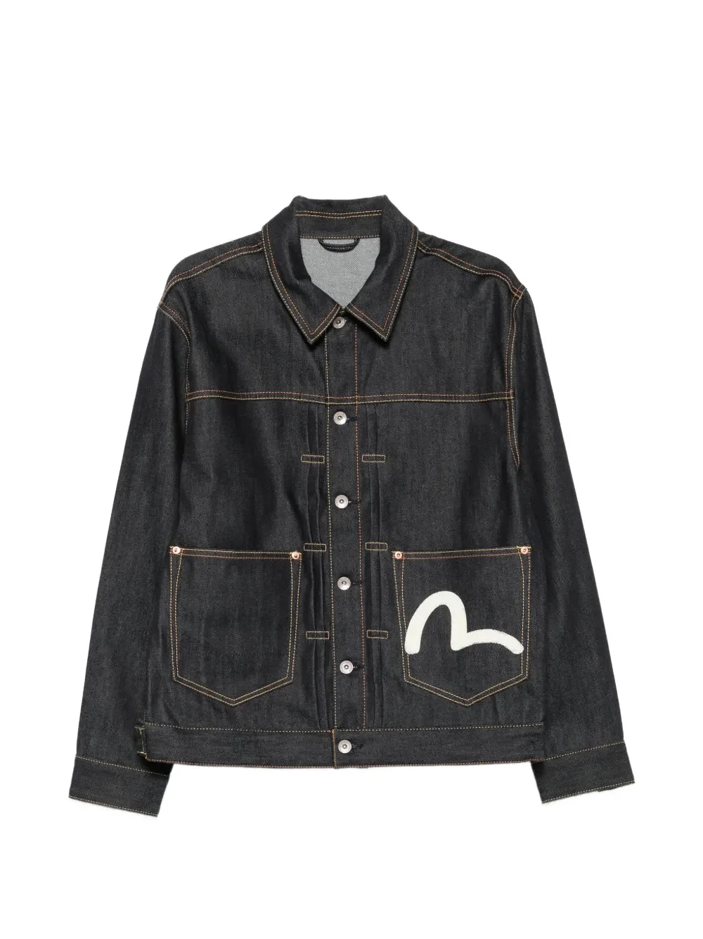 SEAGULL-MOTIF DENIM JACKET - 1