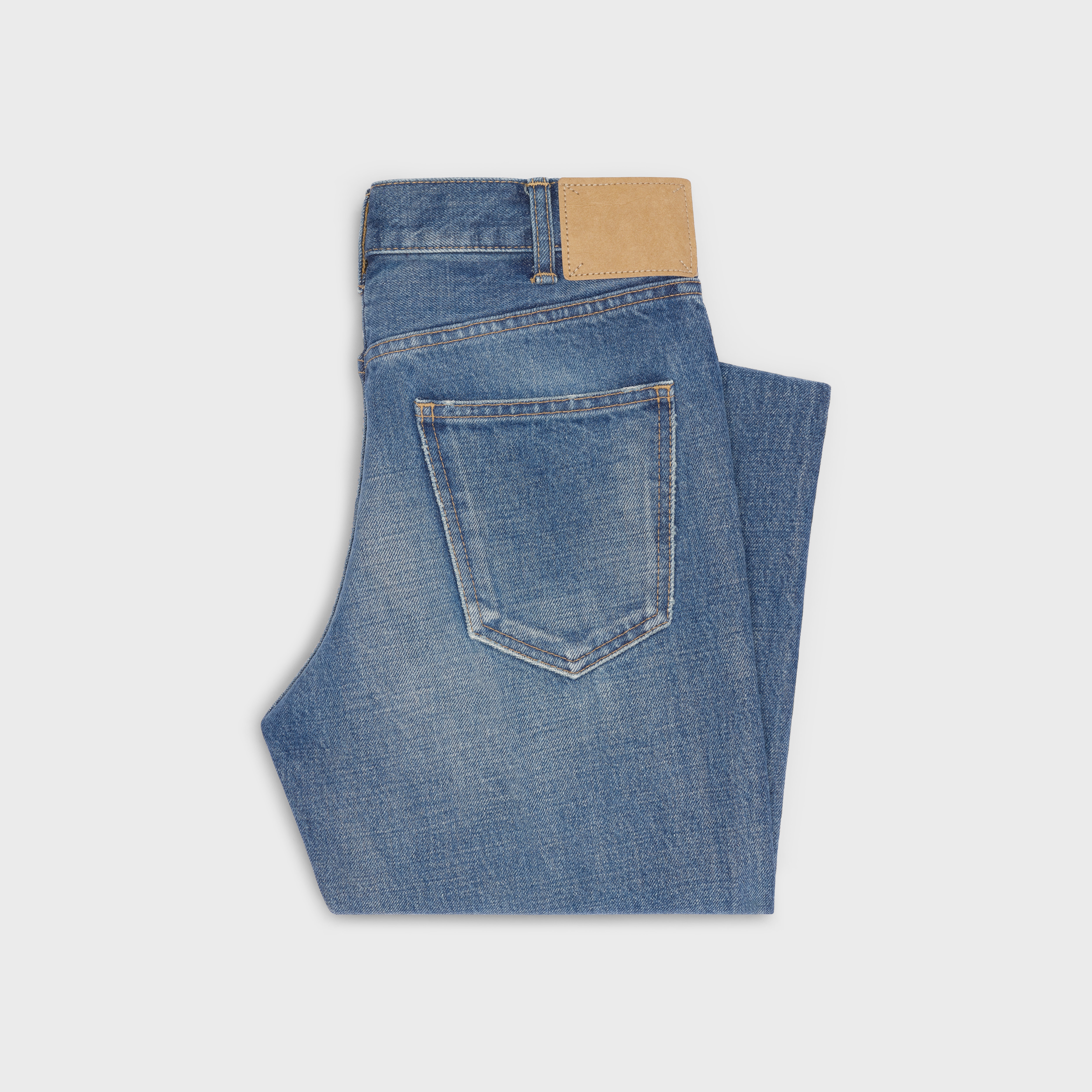 FLARED JEANS IN UNION WASH DENIM TWILL - 7