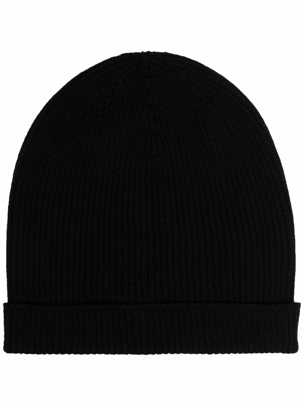 ribbed-knit wool beanie - 1