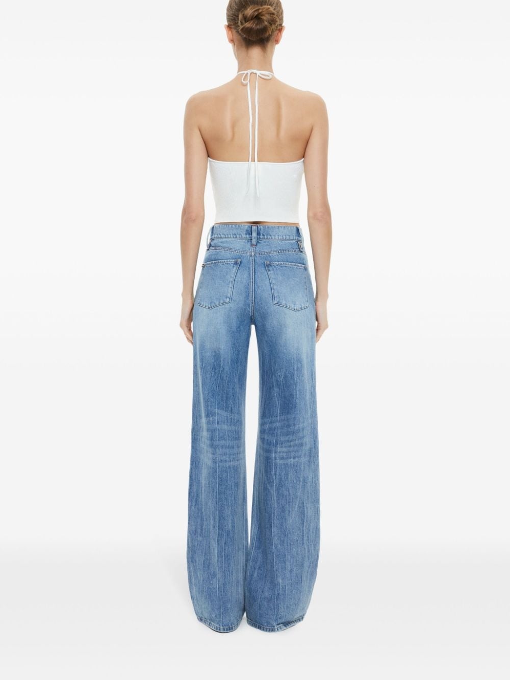 Linnie ribbed-knit halter top - 4