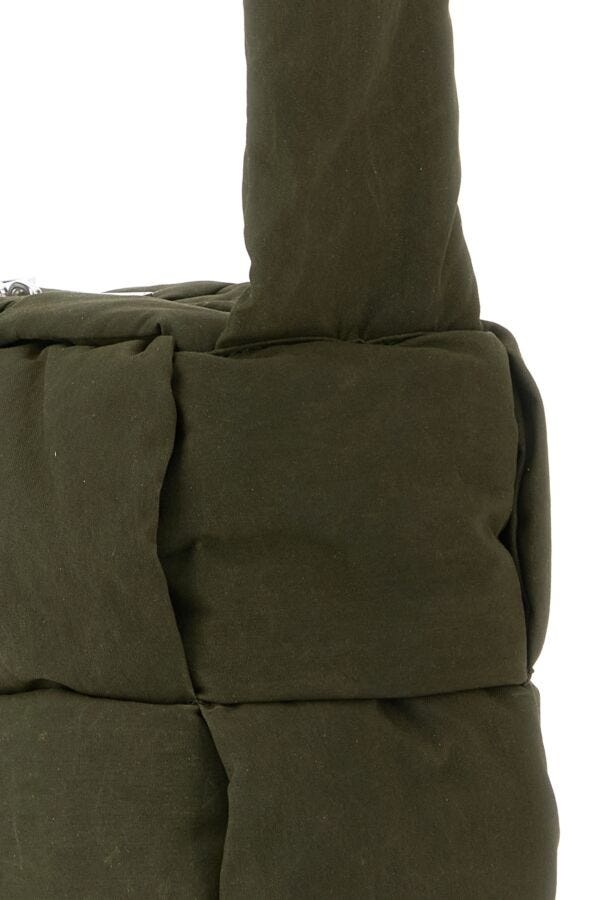 ショルダーバッグ BOTTEGA VENETA OLIVE GREEN CANVAS MEDIUM ARCO CROSSBODY BAG Bottega Veneta Olive green canvas medium Arco crossbody bag