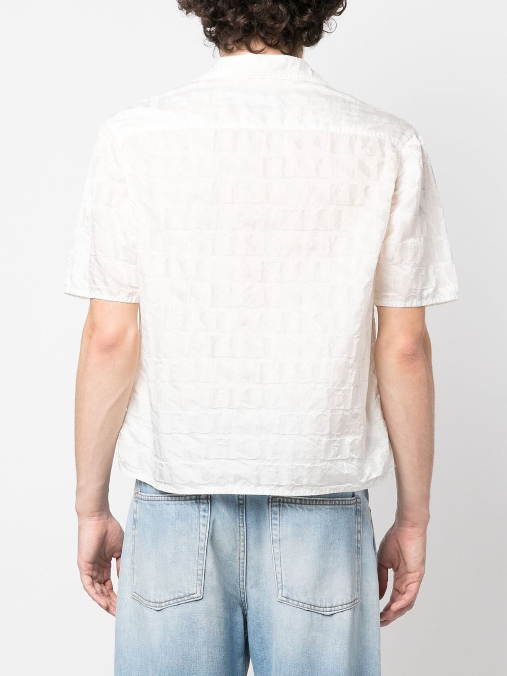 monogram short-sleeve shirt - 4