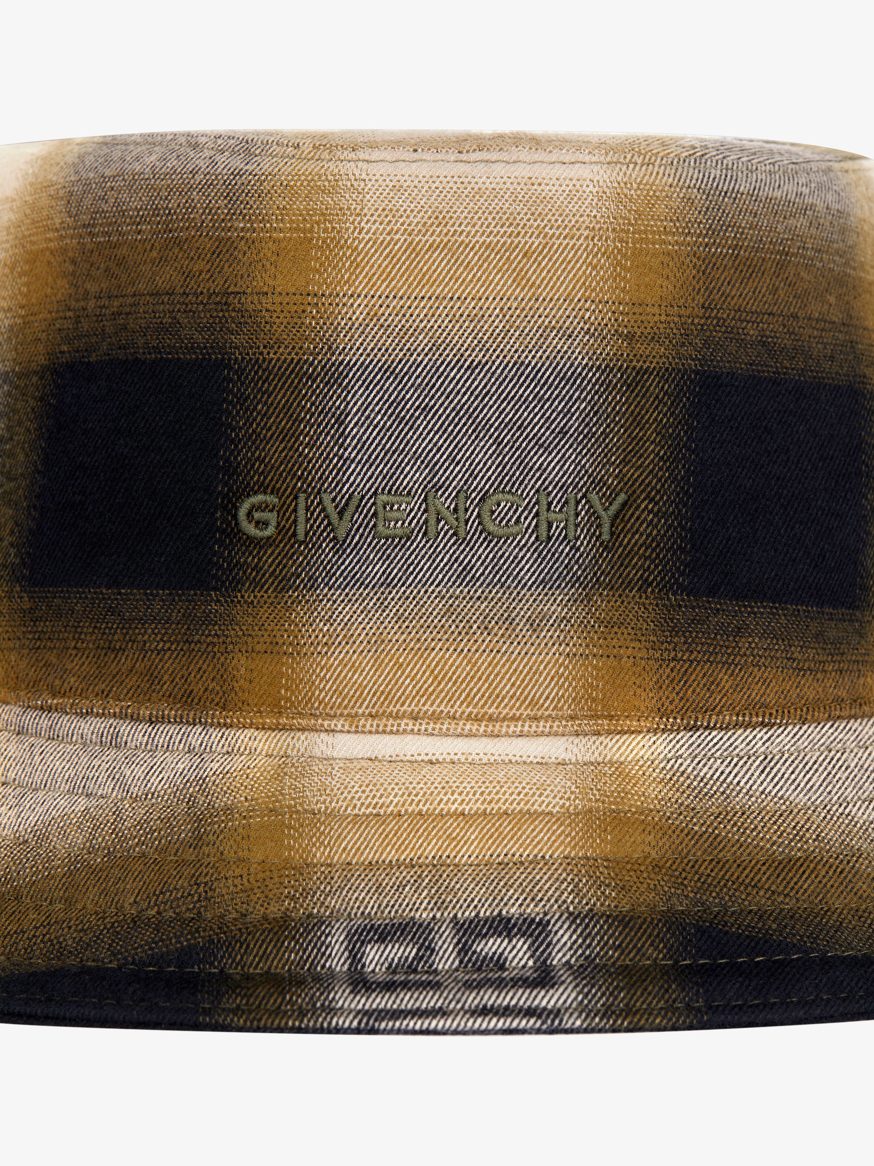 REVERSIBLE CHECKED 4G BUCKET HAT - 2
