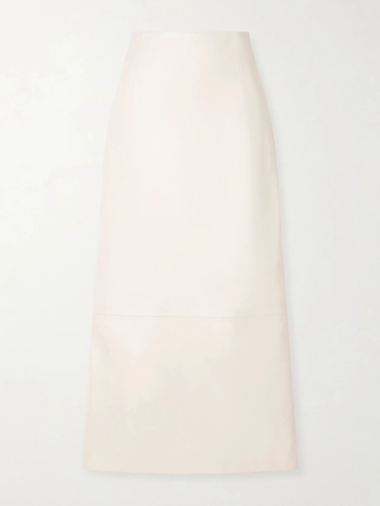 Inga Paneled Leather Midi Skirt - 1