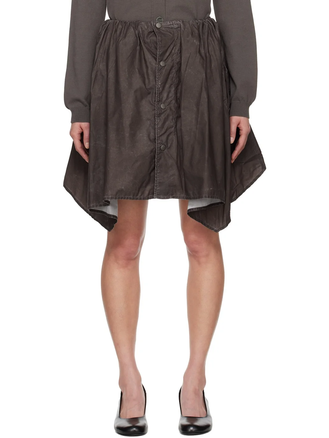 Brown Mainsail Miniskirt - 1