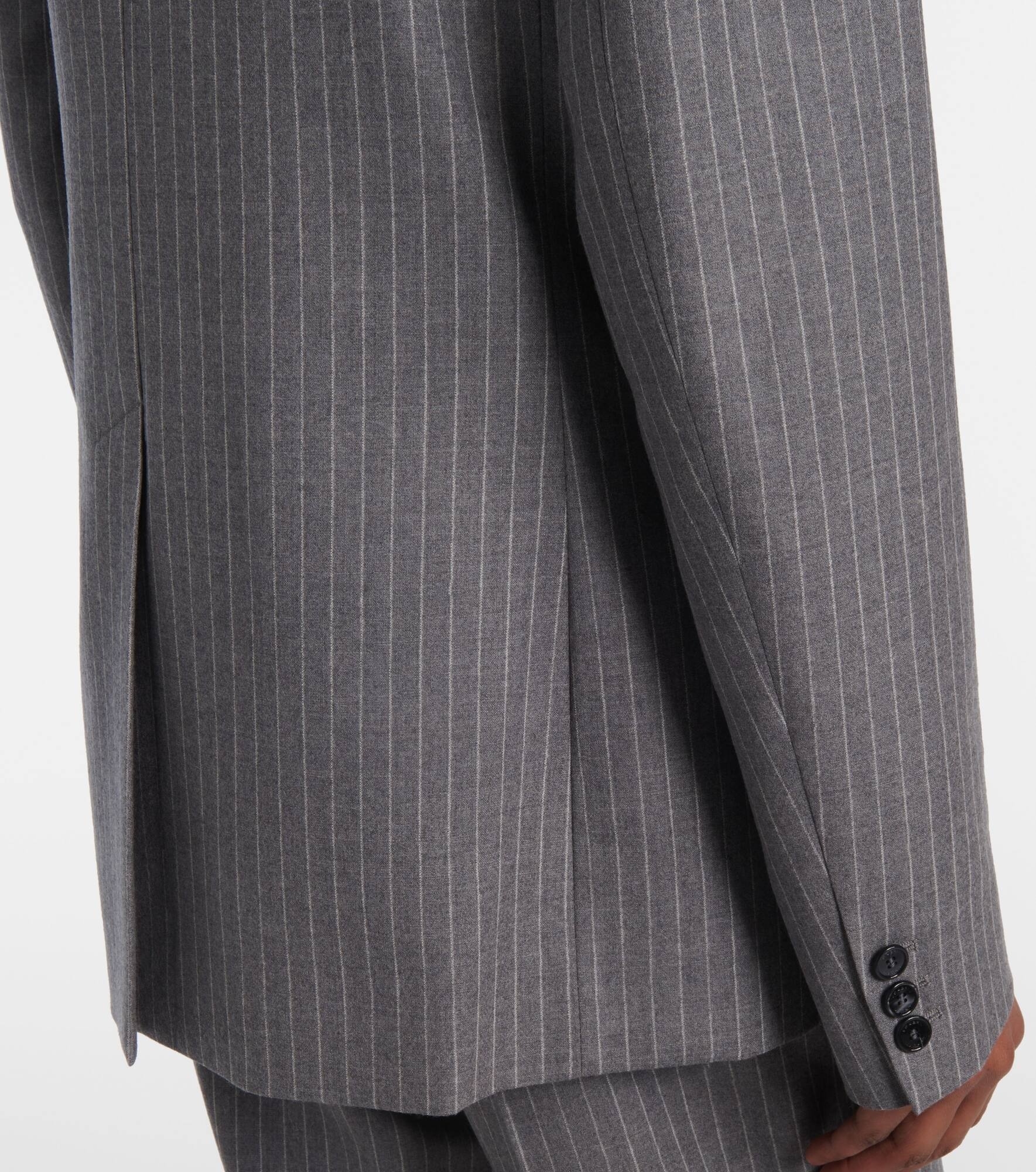 Reva pinstripe wool blazer - 5