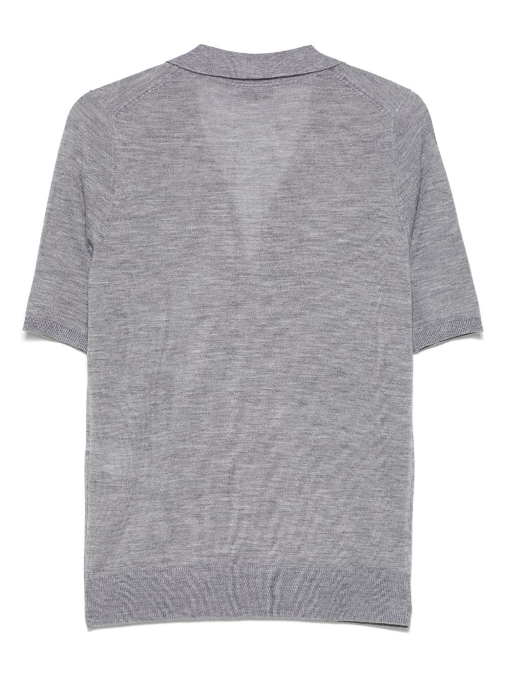 knitted polo top - 2
