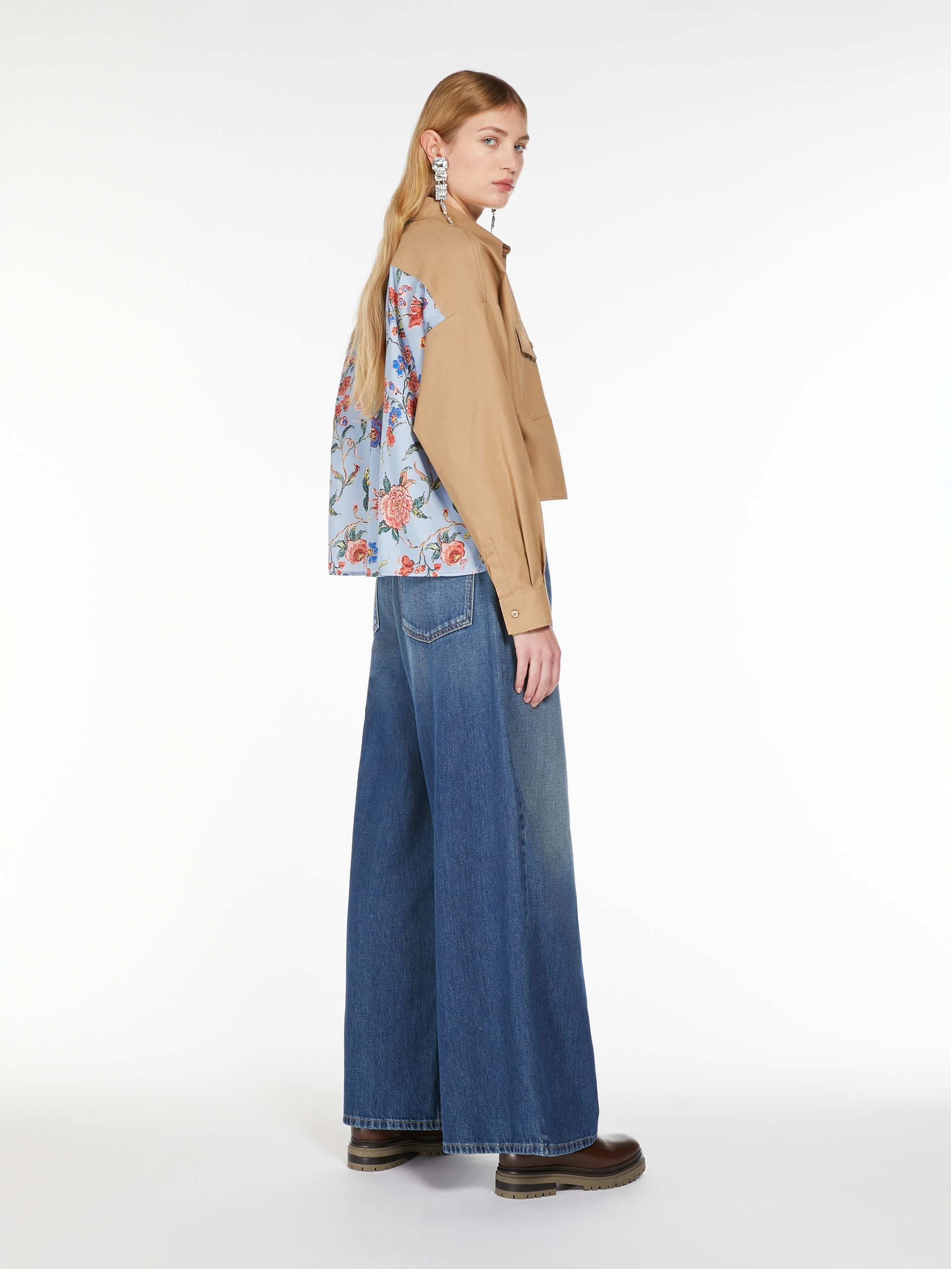 DECANO Printed cotton and twill shirt - 2