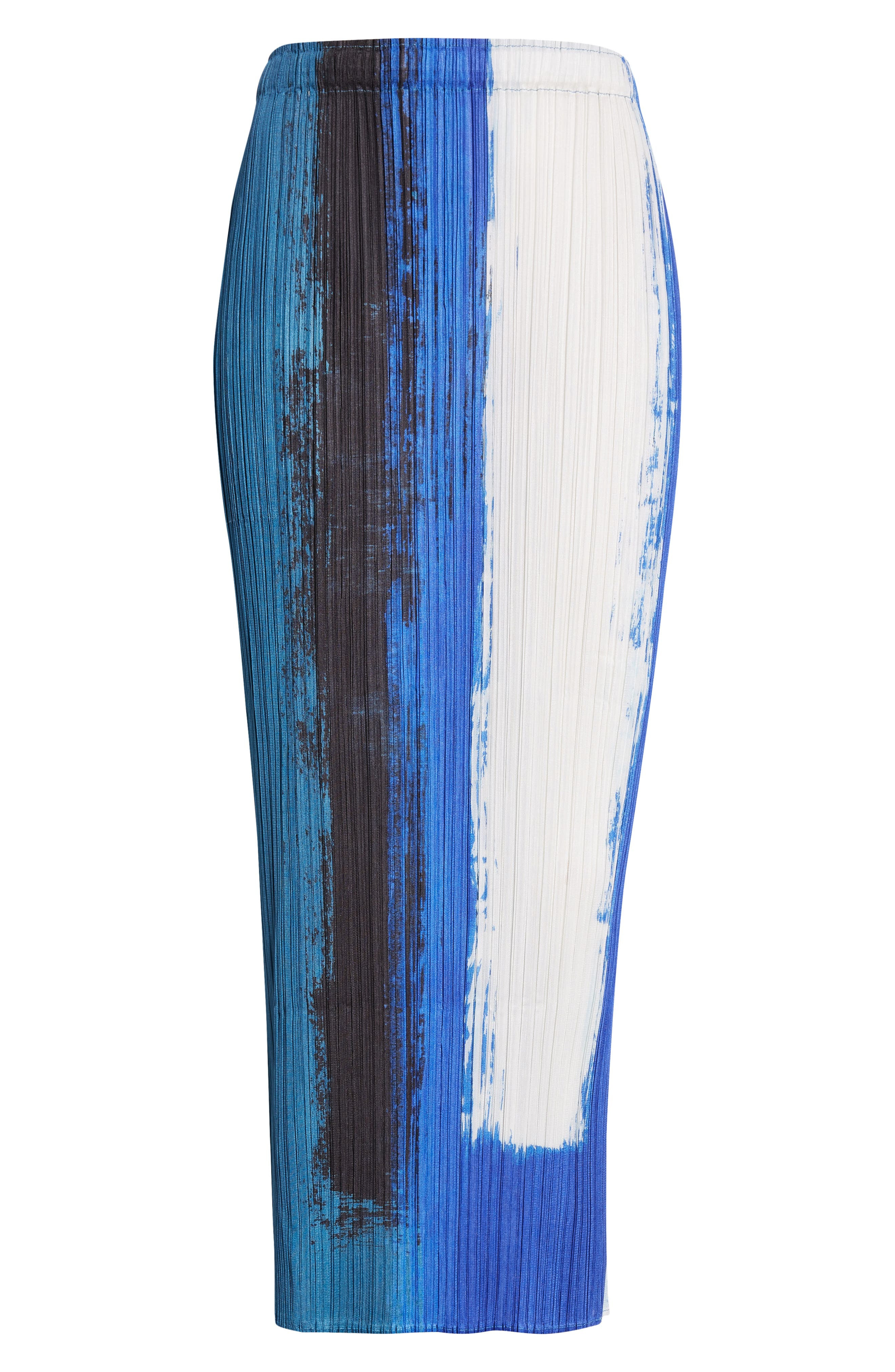 Pleats Please Issey Miyake Jump Print Pleated Skirt in Blue at Nordstrom - 6