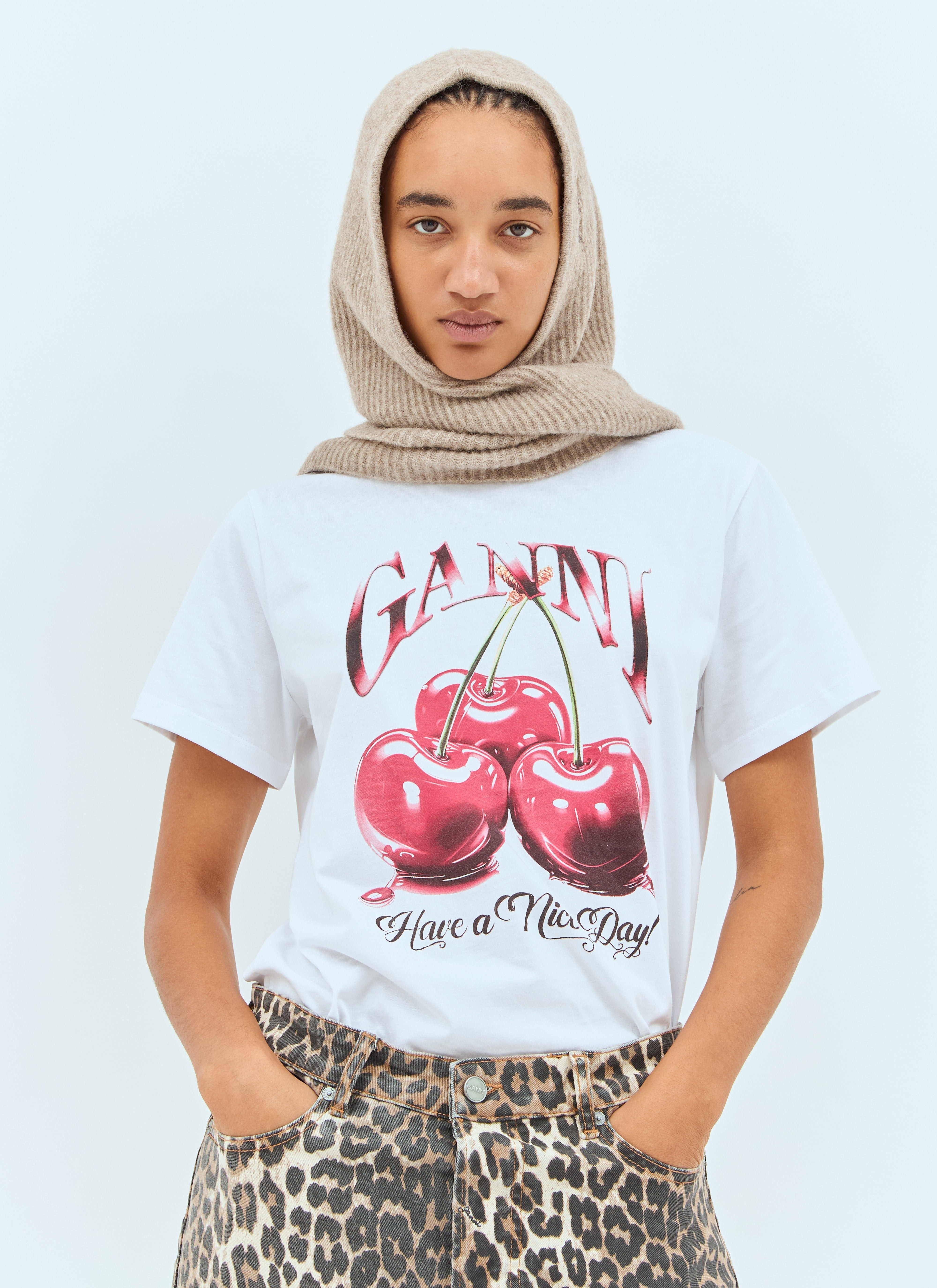 Ganni Women Soft Wool Balaclava - 2