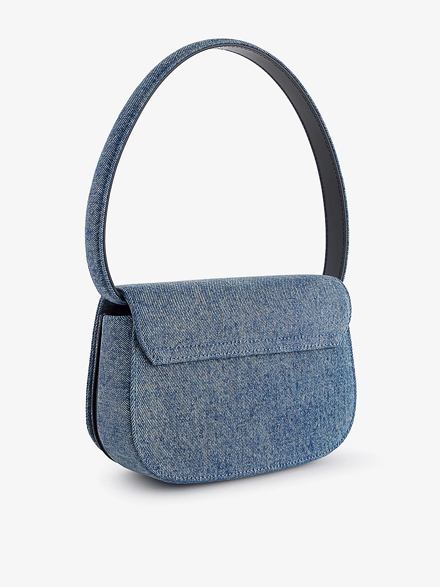 1DR Brand-Plaque Denim Shoulder Bag - 4