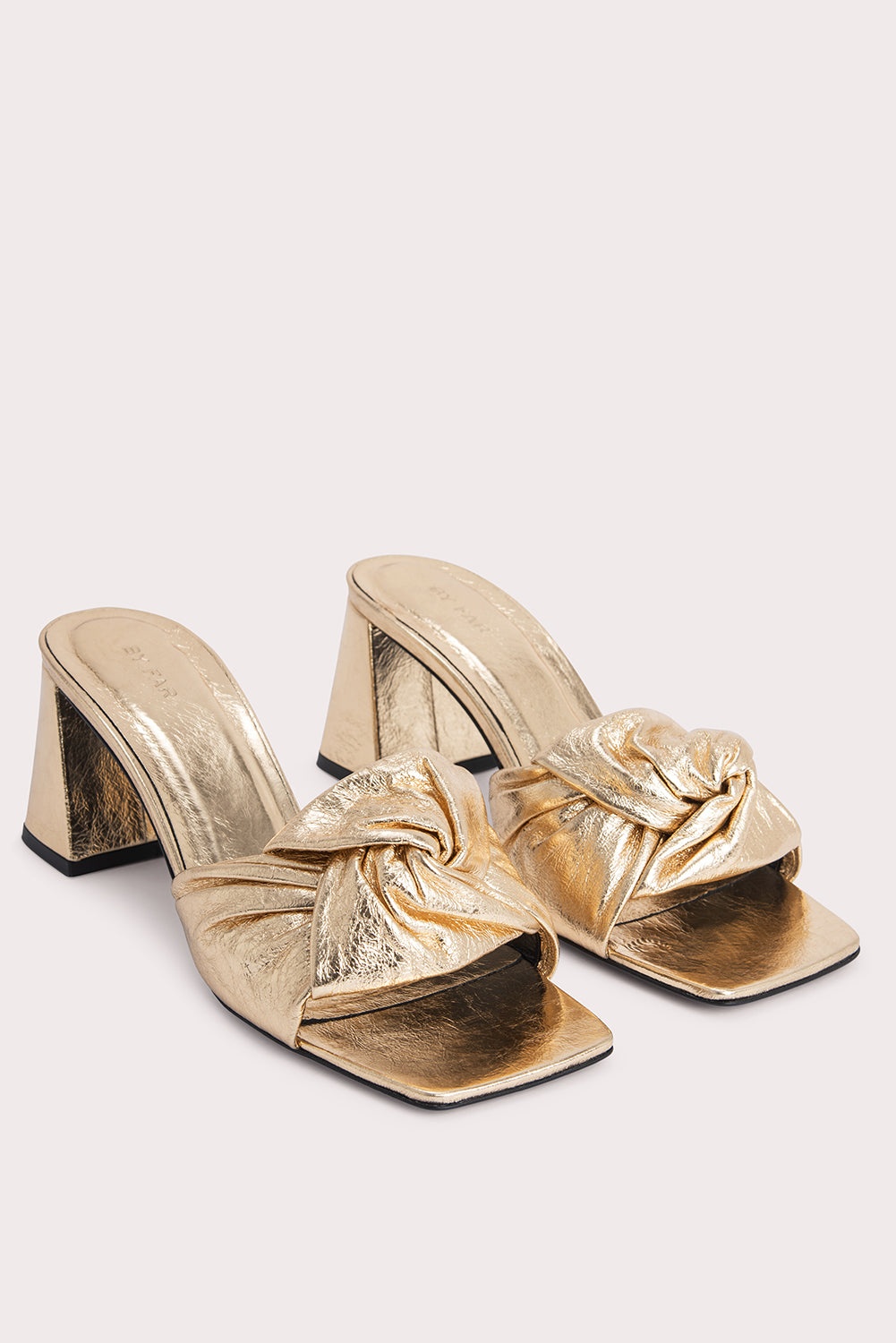 Lamar Parchment Metallic Leather - 3