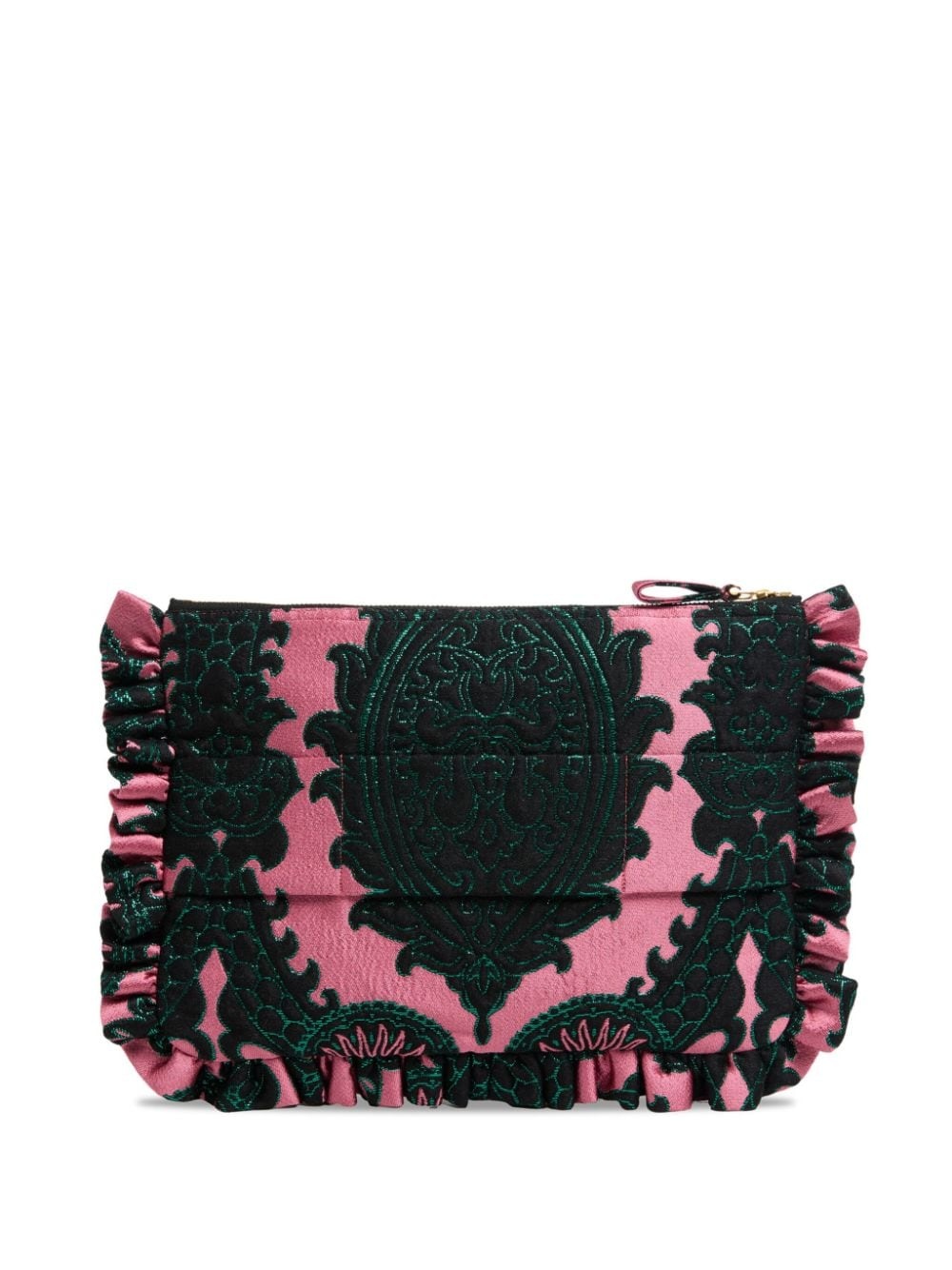 jacquard jeans clutch bag - 2
