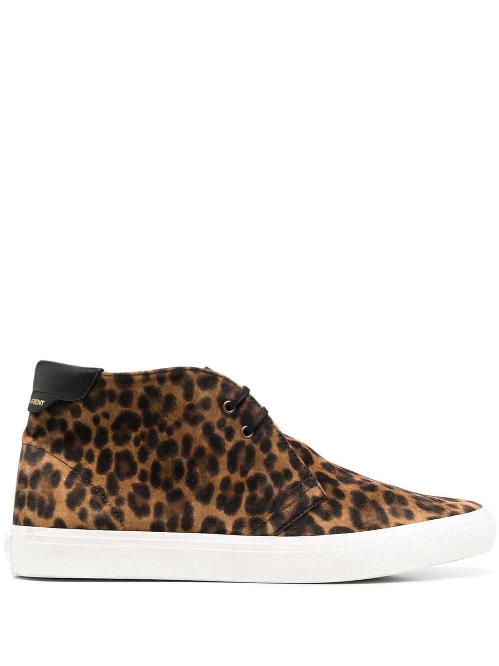 Ace mid-top leopard print sneakers - 1