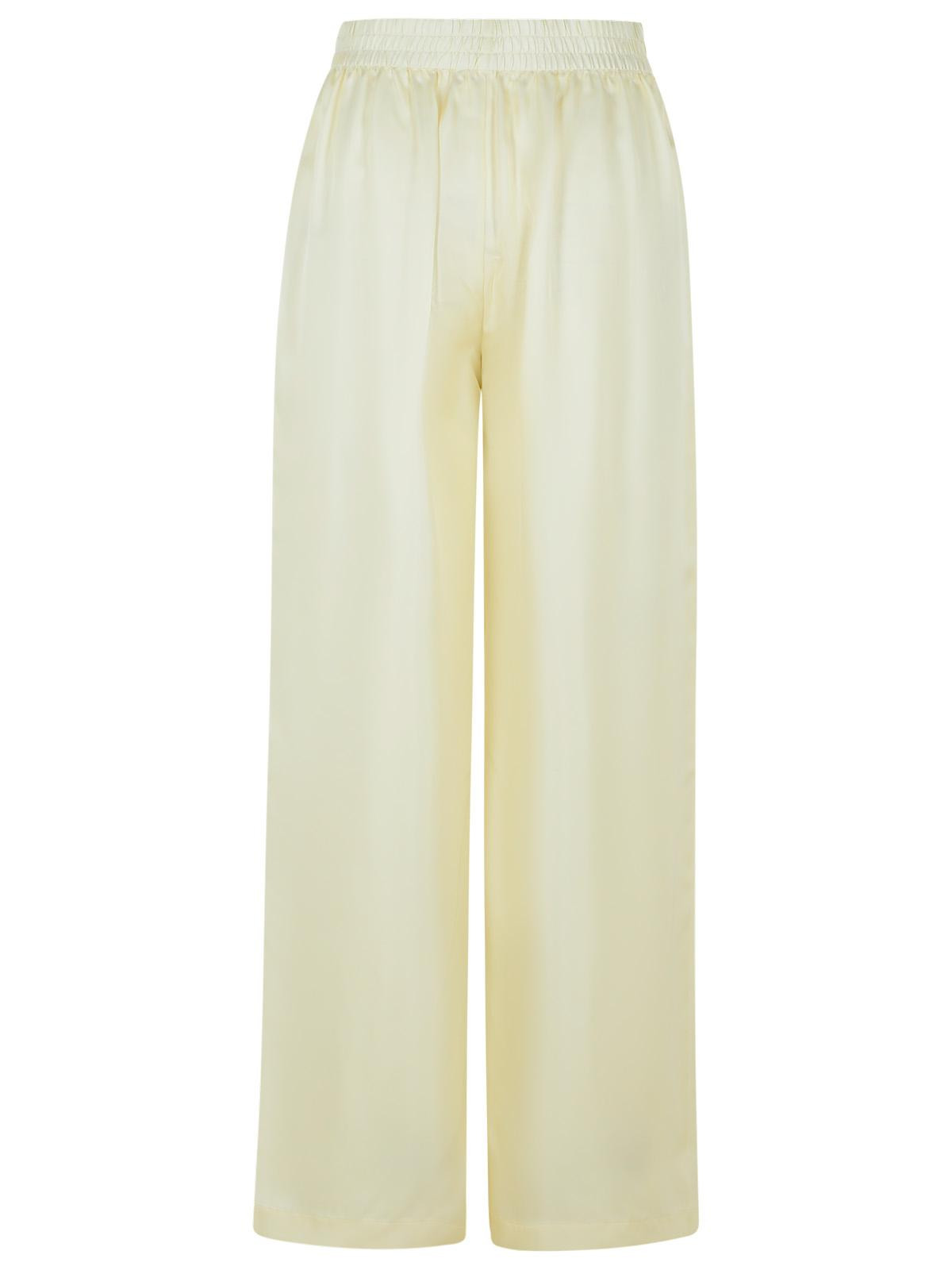 Lisa Yang Wide-Leg Ivory Silk Trousers Women - 3