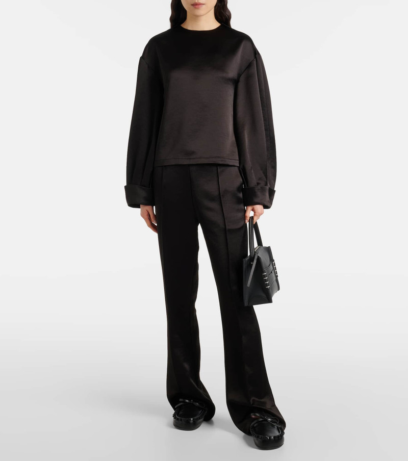 JW Anderson Mid-rise satin straight pants outlook