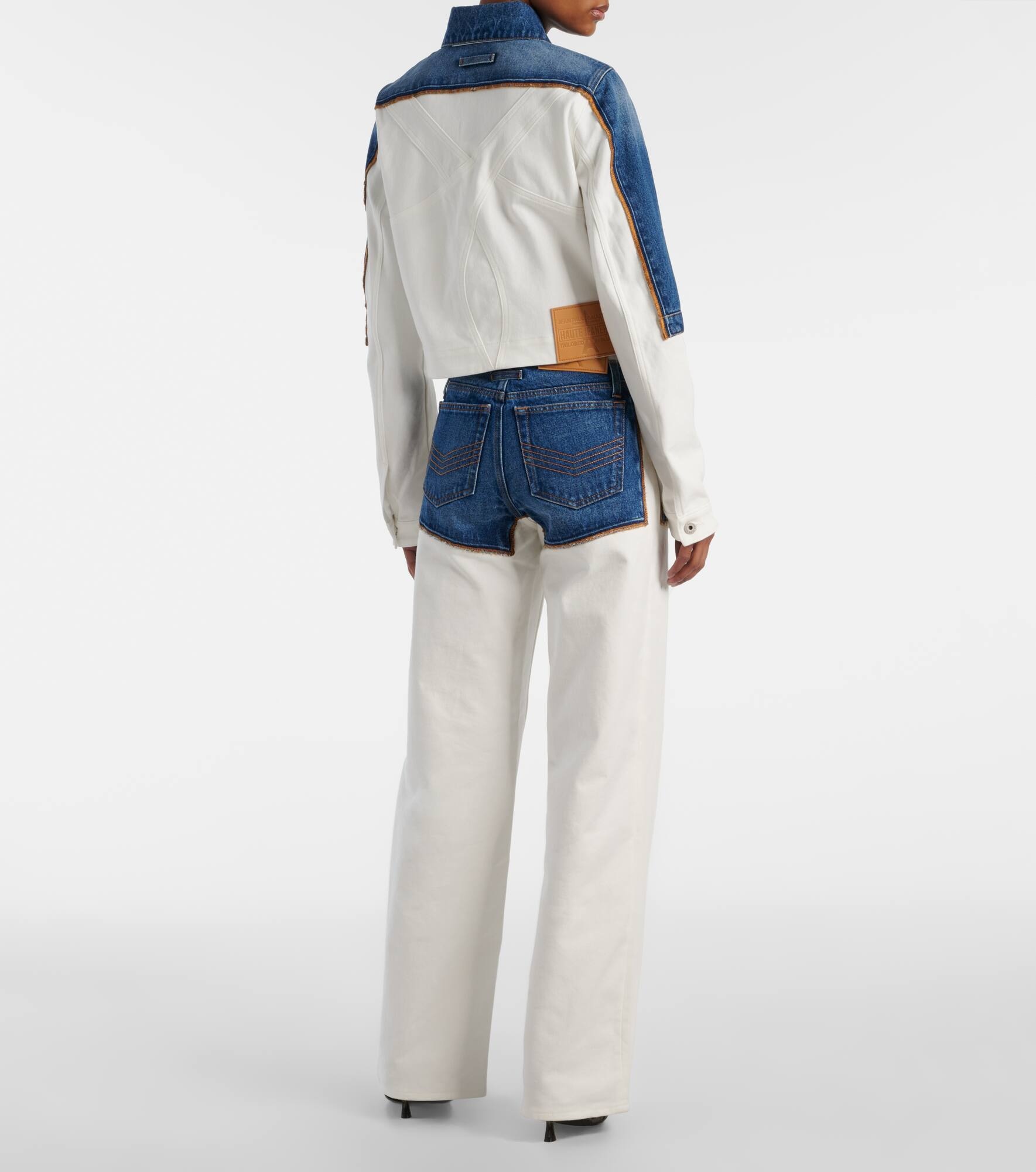 Petit Grand paneled denim jacket - 3