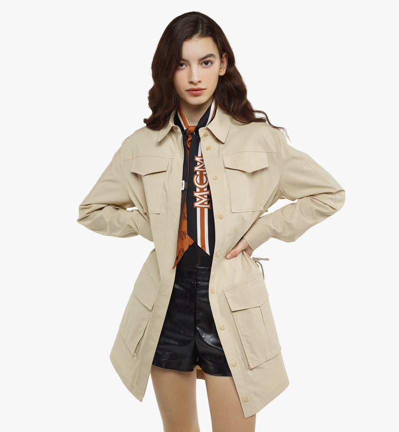 Monogram Print Petite Silk Scarf 4