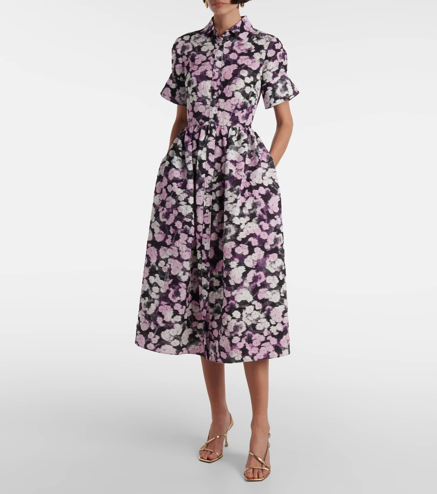 Floral shirt dress - 2