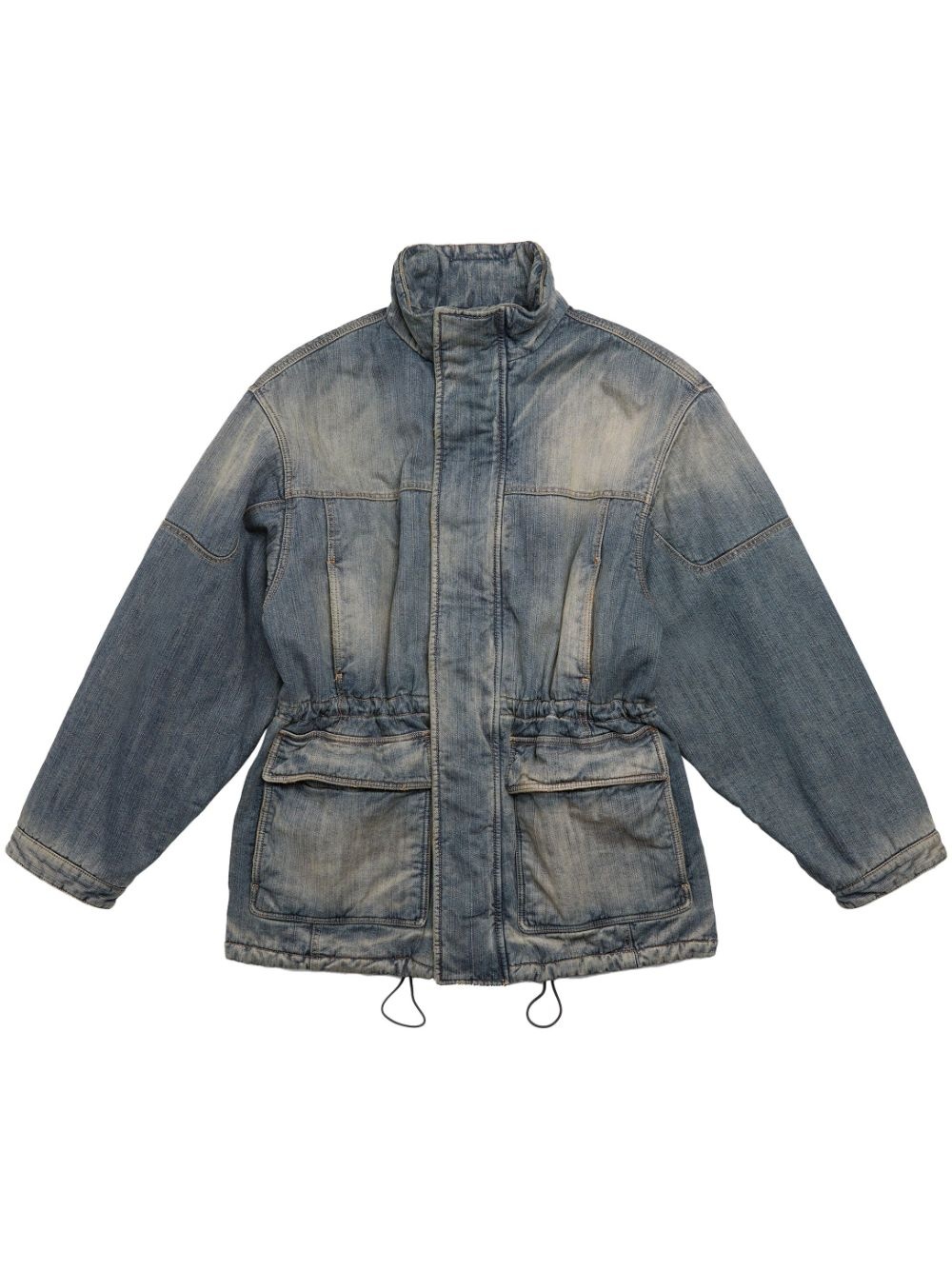 faded denim jacket - 1