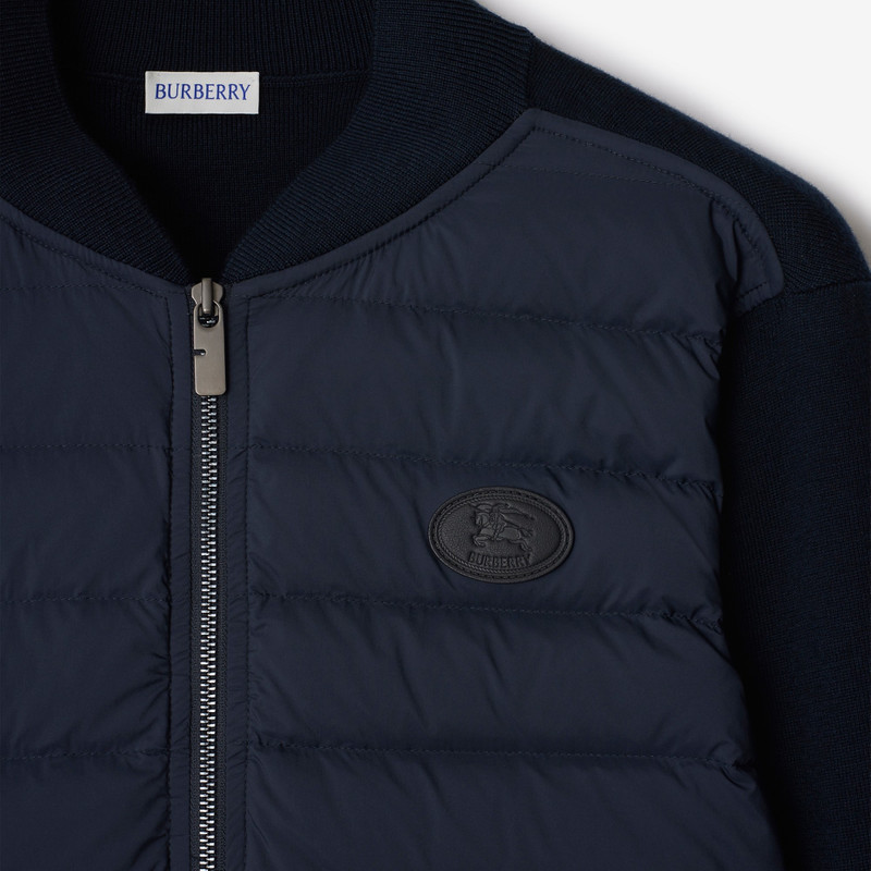 Quilted Nylon and Wool Jacket 5