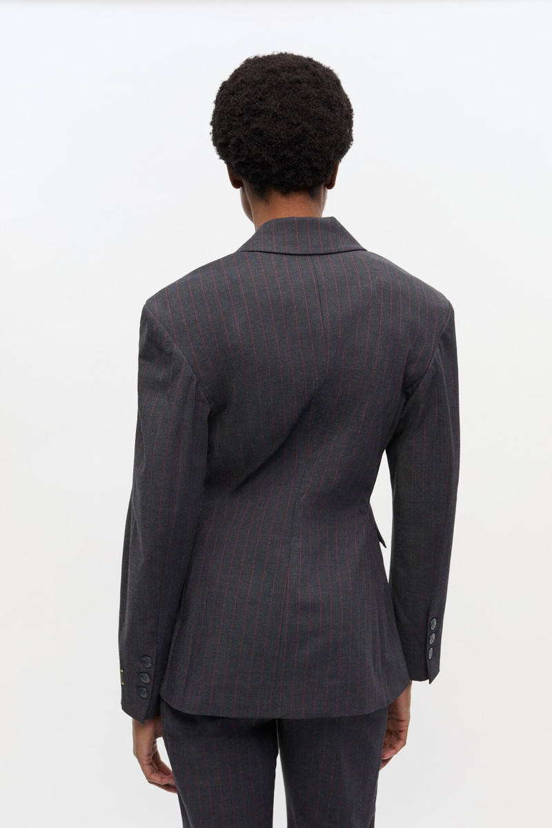 BLACK PINSTRIPE BLAZER 4