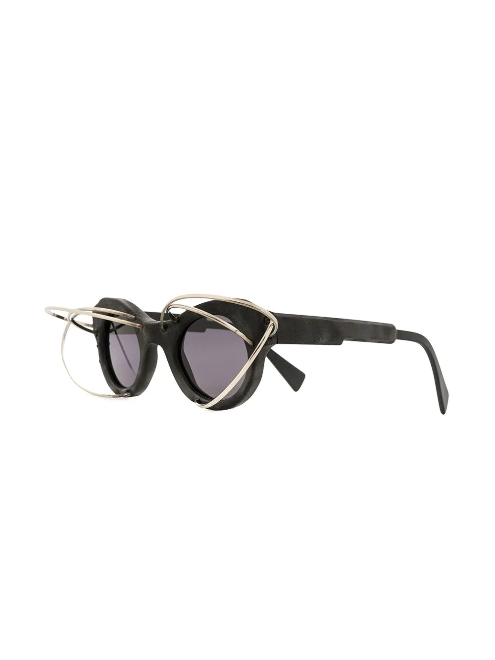 L1 BM wire-embellished sunglasses - 2