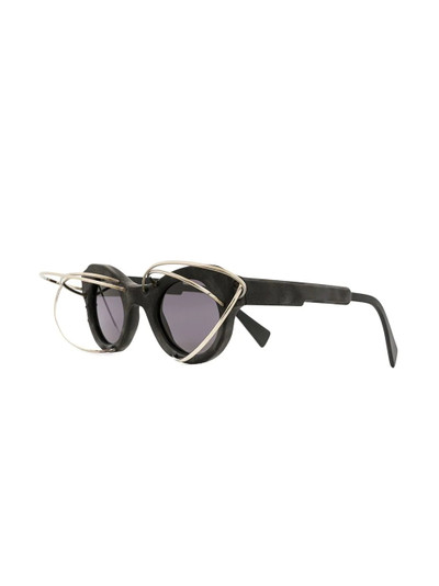 Kuboraum L1 BM wire-embellished sunglasses outlook