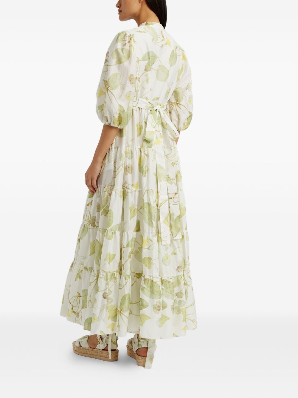 short-sleeve midi dress - 4